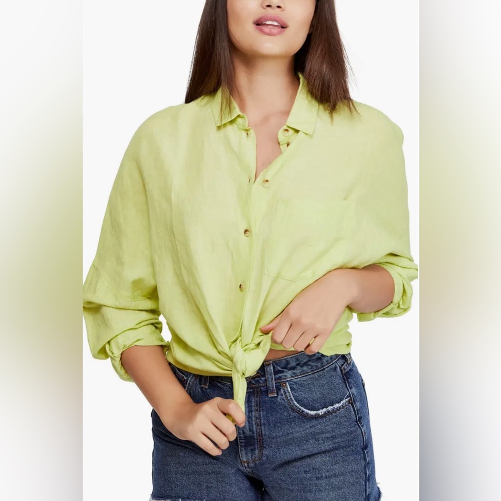 BDG Urban Outfitters Boysie Linen & Cotton Shirt Size S/P